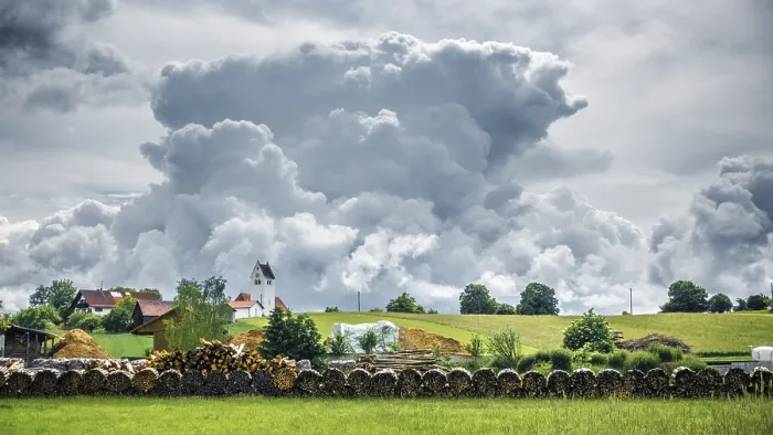 Framed Print : Storm Cloud Over Frieding Bavaria Germany Print Framed Print : Storm Cloud Over Frieding Bavaria Germany Print