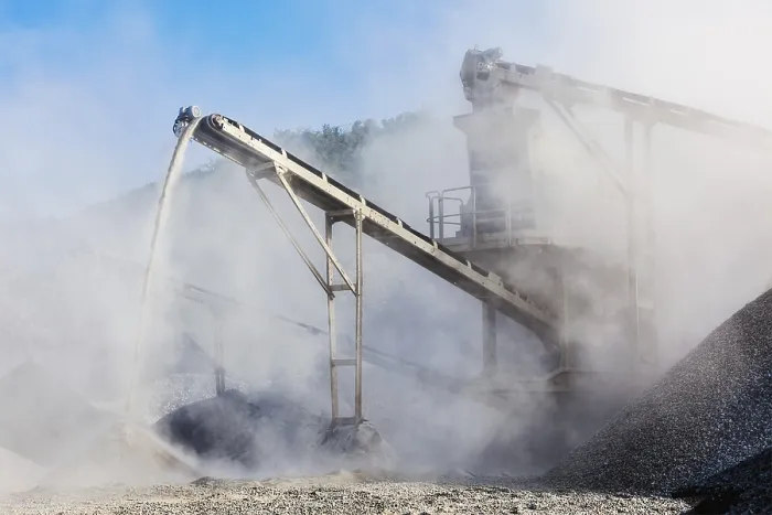 Framed Print : Industrial Print: Crusher at Open Pit Mining Plant Framed Print : Industrial Print: Crusher at Open Pit Mining Plant