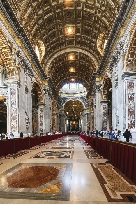 Framed Print : Inside Vatican Print: St. Peter's Basilica Interior Framed Print : Inside Vatican Print: St. Peter's Basilica Interior
