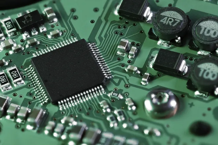 Framed Print : Integrated Circuit Print with Processor Chip on Mainboard Framed Print : Integrated Circuit Print with Processor Chip on Mainboard