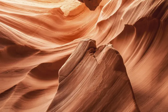 Framed Print : Interior of Antelope Canyon Print, Orange Stone Waves Framed Print : Interior of Antelope Canyon Print, Orange Stone Waves
