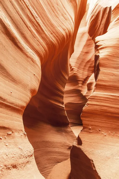 Framed Print : Interior of Antelope Canyon, Orange Stone Waves Print Framed Print : Interior of Antelope Canyon, Orange Stone Waves Print