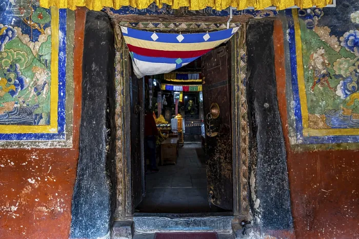 Framed Print : Interior of the Garphu Monastery Print, Nepal Framed Print : Interior of the Garphu Monastery Print, Nepal