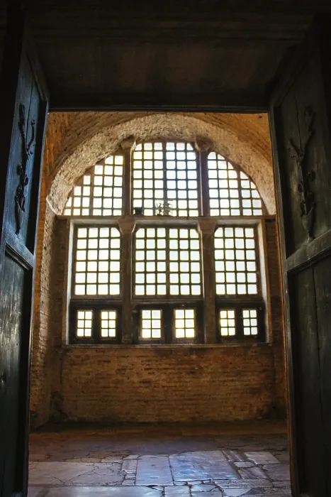 Framed Print : Hagia Sofia Interior Print with Upper Gallery in View Framed Print : Hagia Sofia Interior Print with Upper Gallery in View