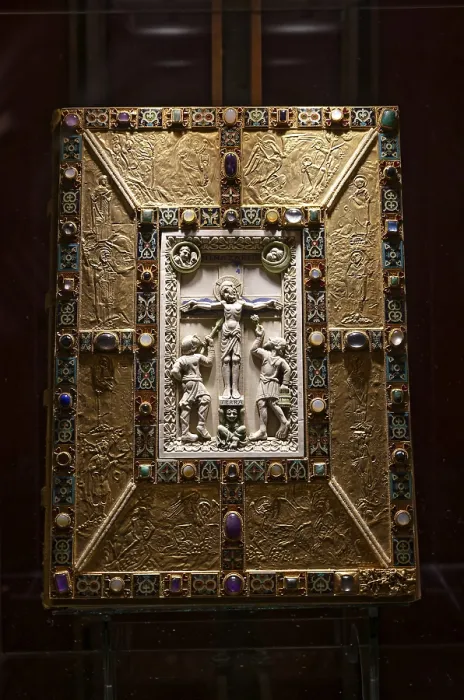 Framed Print : Interior view of the Codex aureus, Print Framed Print : Interior view of the Codex aureus, Print
