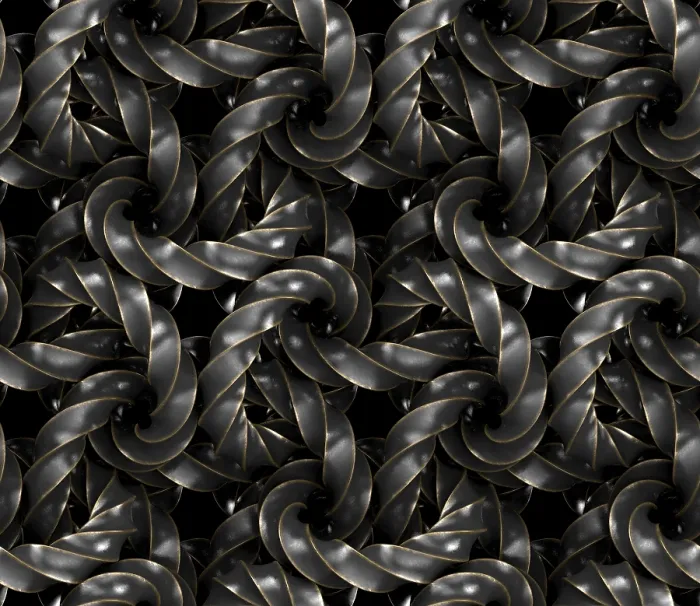 Framed Print : Interlocking 4D Rings Seamless Print Framed Print : Interlocking 4D Rings Seamless Print