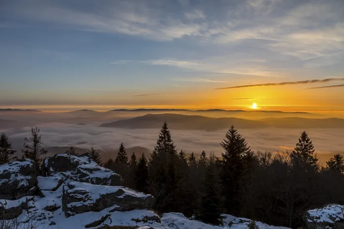 Framed Print : Inversion Weather Situation Print Framed Print : Inversion Weather Situation Print