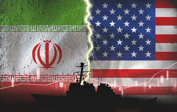 Framed Print : Iran and US Flags on Broken Wall Texture Print Framed Print : Iran and US Flags on Broken Wall Texture Print