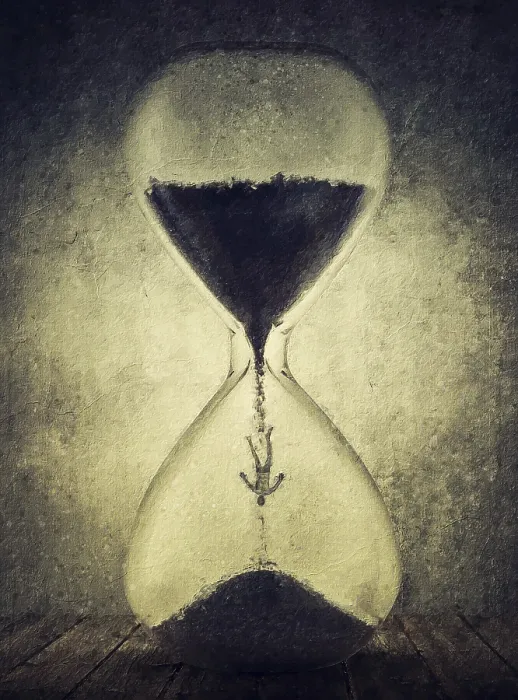 Framed Print : Time's Irreversible Flow: Hourglass Print Framed Print : Time's Irreversible Flow: Hourglass Print