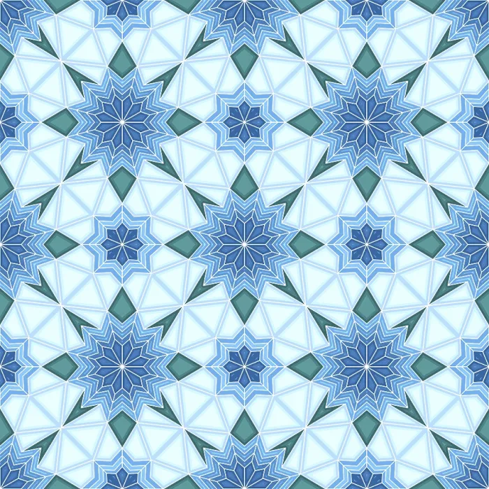 Framed Print : Islamic Geometric Seamless Vector Pattern Print
