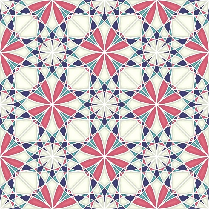 Framed Print : Islamic Geometric Seamless Vector Pattern Print