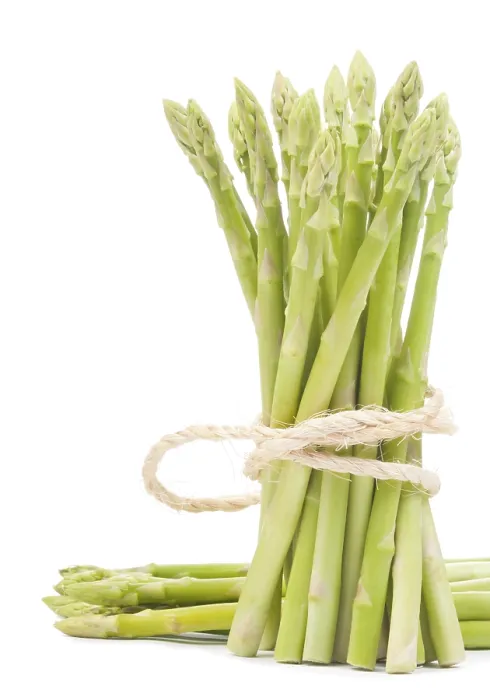 Framed Print : Isolated Fresh Asparagus Print on White Background