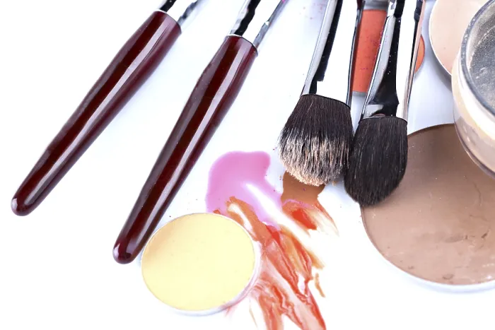 Framed Print : Professional Makeup Application Print, Close-up Framed Print : Professional Makeup Application Print, Close-up
