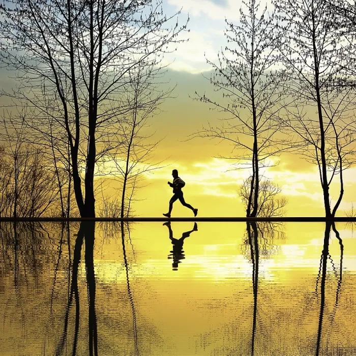 Framed Print : Jogging Runner Print Framed Print : Jogging Runner Print