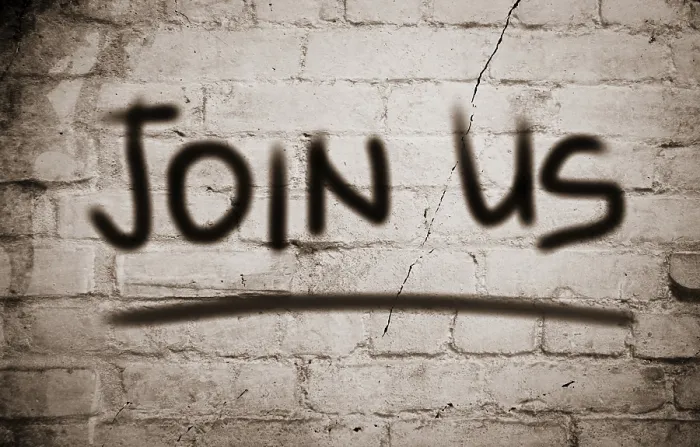 Framed Print : Join Us Print Concept Framed Print : Join Us Print Concept