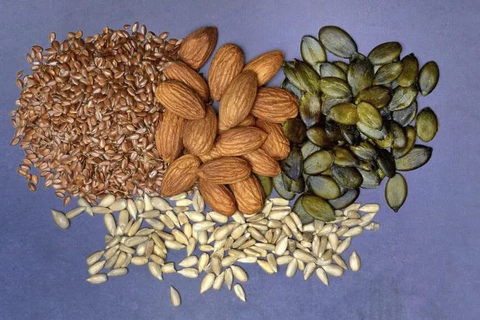 Framed Print : Print of Mixed Seeds and Kernels
