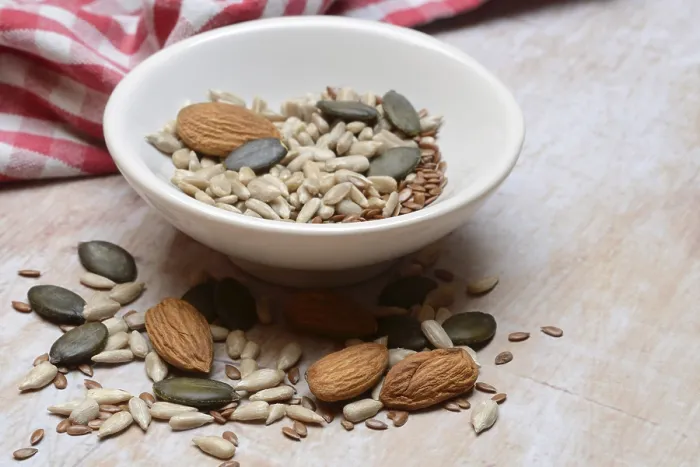 Framed Print : Almonds, Sunflower Seeds and Pumpkin Seeds in Shell Print Framed Print : Almonds, Sunflower Seeds and Pumpkin Seeds in Shell Print