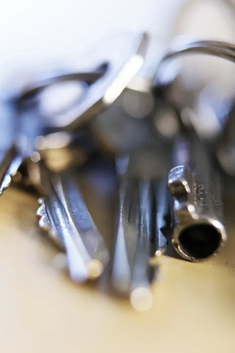 Framed Print : Keys on a key ring Print