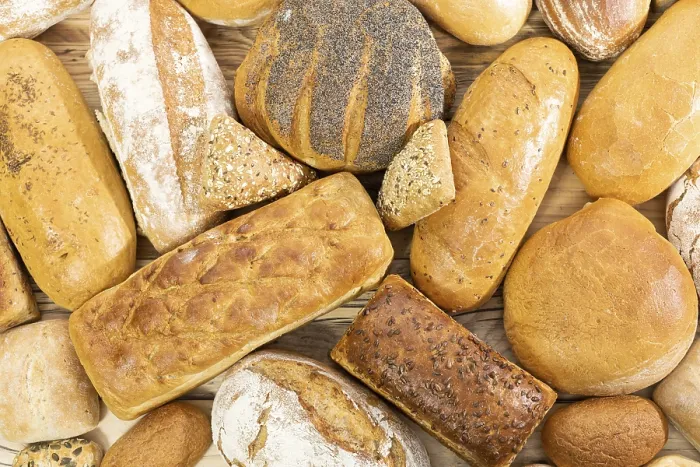 Framed Print : Traditional Bakery Display Print: Artisan Breads and Buns Framed Print : Traditional Bakery Display Print: Artisan Breads and Buns