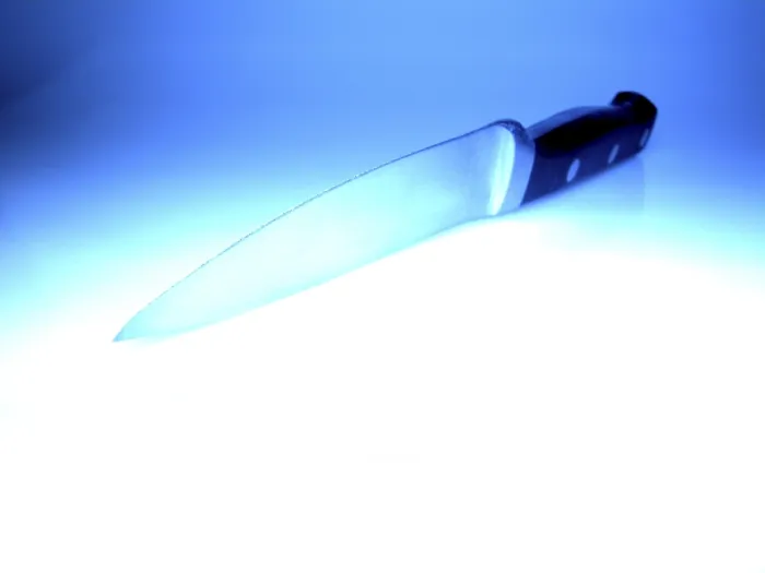Framed Print : Kitchen Knife Print - Close-up Image Framed Print : Kitchen Knife Print - Close-up Image