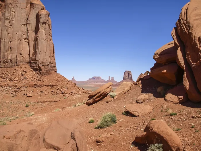 Framed Print : Monument Valley Ancient Rocks Print