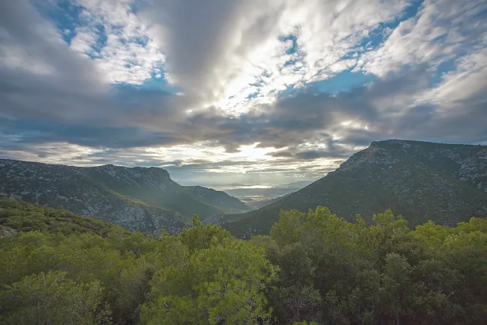Framed Print : Landscape in Greece Print