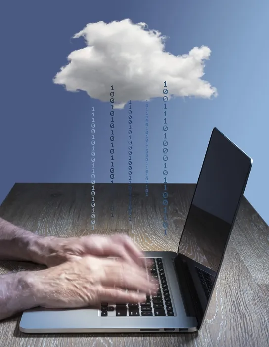 Framed Print : Cloud Computing Print: Laptop Hacking in the Cloud Framed Print : Cloud Computing Print: Laptop Hacking in the Cloud