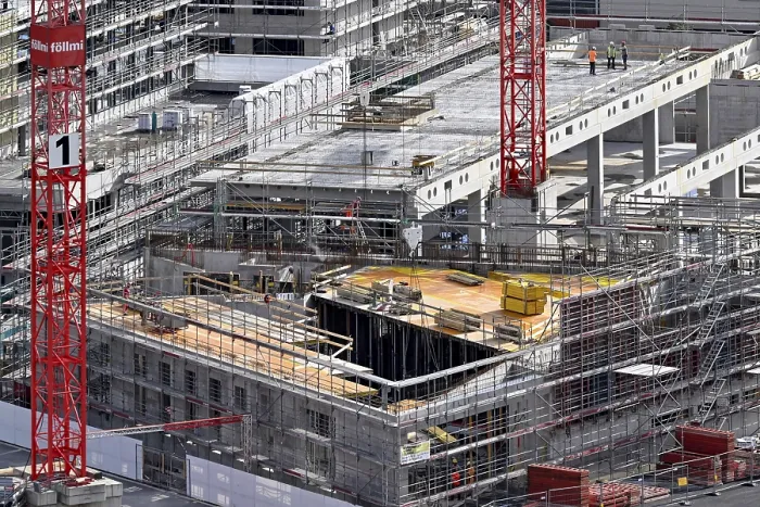Framed Print : Large Construction Site Print Framed Print : Large Construction Site Print
