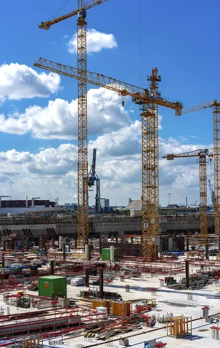Framed Print : Large Construction Site Print at Uberseequartier, Hamburg Framed Print : Large Construction Site Print at Uberseequartier, Hamburg