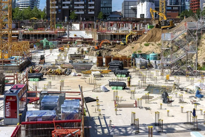 Framed Print : Large Construction Site Print at Uberseequartier, Hamburg Framed Print : Large Construction Site Print at Uberseequartier, Hamburg