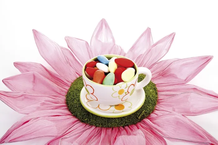 Framed Print : Large Paper Flower and Easter Cup Print