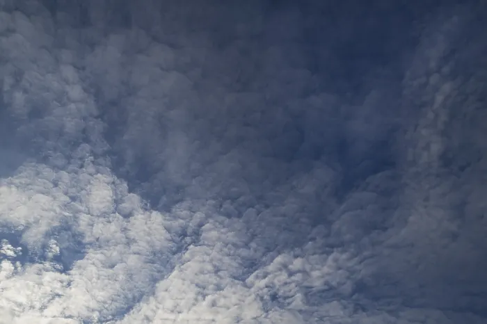 Framed Print : Stratocumulus Clouds Print - Layered Cumulus Formation