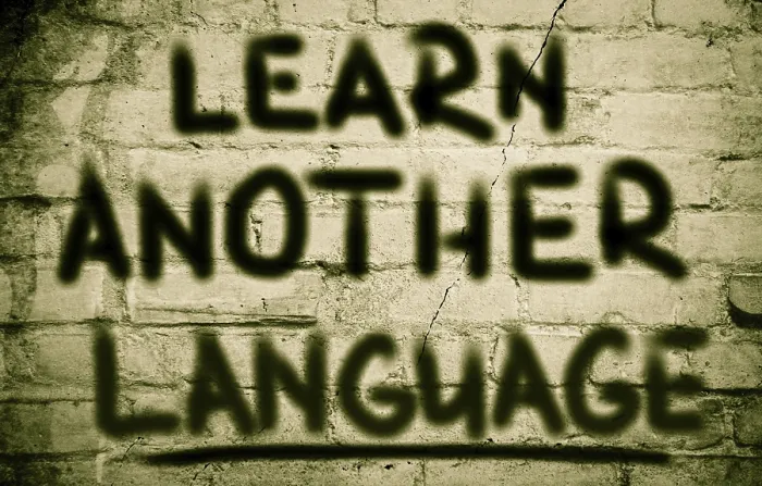 Framed Print : Learn Another Language Print Concept