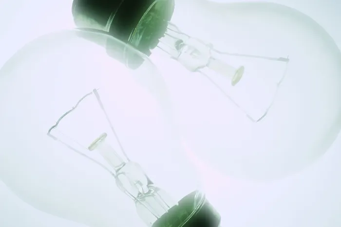 Framed Print : Light Bulbs Print - Close Up