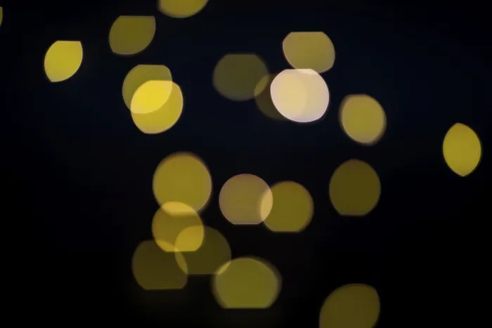 Framed Print : Bokeh Light Effect Print on Black Background