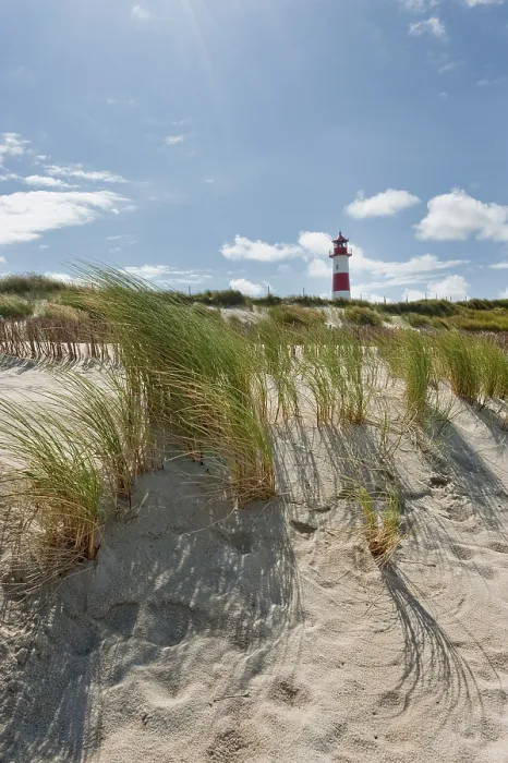 Framed Print : Ellenbogen Lighthouse Print, Sylt Island, North Sea Framed Print : Ellenbogen Lighthouse Print, Sylt Island, North Sea