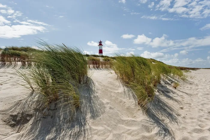 Framed Print : Ellenbogen Lighthouse Print, Sylt Island, Germany Framed Print : Ellenbogen Lighthouse Print, Sylt Island, Germany