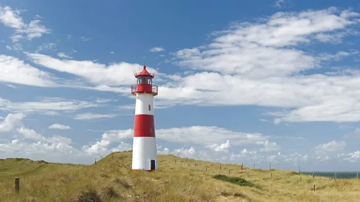 Framed Print : Ellenbogen Lighthouse Print, Sylt Island, Germany Framed Print : Ellenbogen Lighthouse Print, Sylt Island, Germany