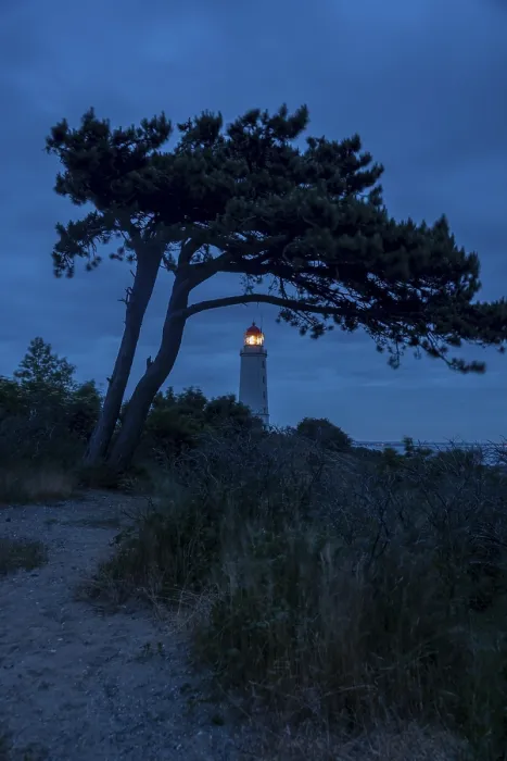 Framed Print : Hiddensee Island Monastery Lighthouse Print, Germany Framed Print : Hiddensee Island Monastery Lighthouse Print, Germany