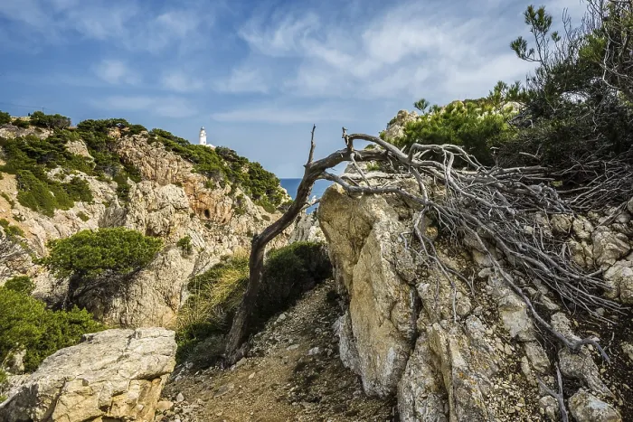 Framed Print : Punta de Capdepera Lighthouse Print, Majorca, Spain