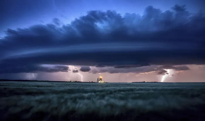 Framed Print : Lightning Storm Clouds Print, Saskatchewan Summer Sky Framed Print : Lightning Storm Clouds Print, Saskatchewan Summer Sky