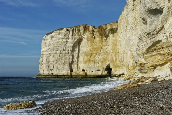 Framed Print : Limestone Cliffs Print, Étretat, Alabaster Coast, Normandy Framed Print : Limestone Cliffs Print, Étretat, Alabaster Coast, Normandy