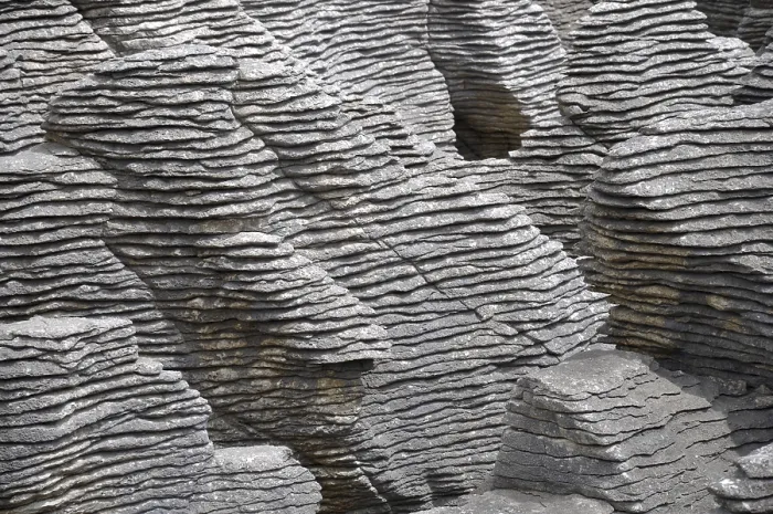 Framed Print : Pancake Rocks Limestone Formations Print, New Zealand Framed Print : Pancake Rocks Limestone Formations Print, New Zealand