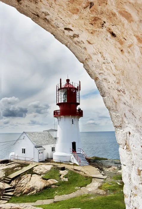 Framed Print : Lindesnes Lighthouse Print, Norway Framed Print : Lindesnes Lighthouse Print, Norway