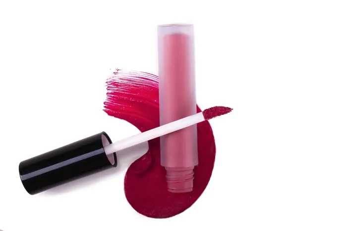 Framed Print : Liquid Lipstick Isolate Print on White Background Framed Print : Liquid Lipstick Isolate Print on White Background