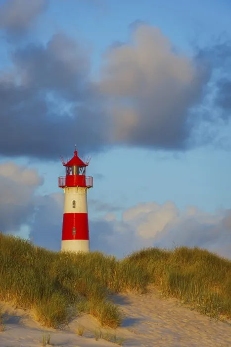 Framed Print : The Lister lighthouse at Ellenbogen, Sylt Island Print Framed Print : The Lister lighthouse at Ellenbogen, Sylt Island Print