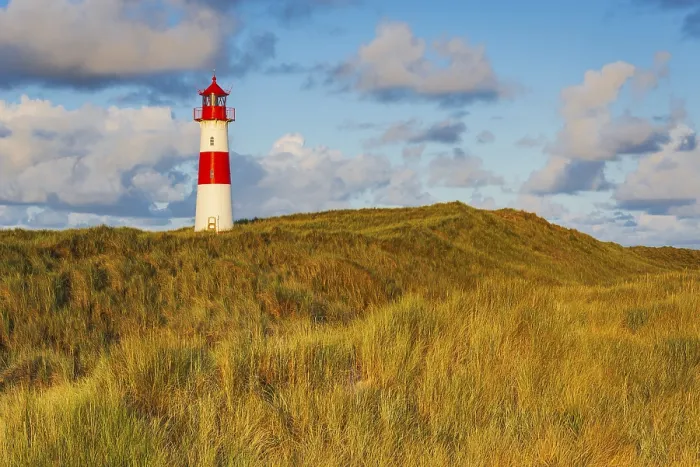 Framed Print : The Lister lighthouse at Ellenbogen, Sylt Island Print Framed Print : The Lister lighthouse at Ellenbogen, Sylt Island Print