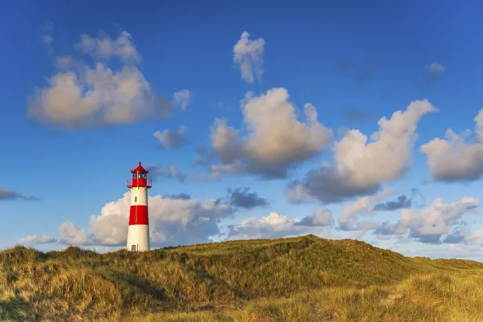 Framed Print : The Lister lighthouse at Ellenbogen Print, Sylt Island Framed Print : The Lister lighthouse at Ellenbogen Print, Sylt Island