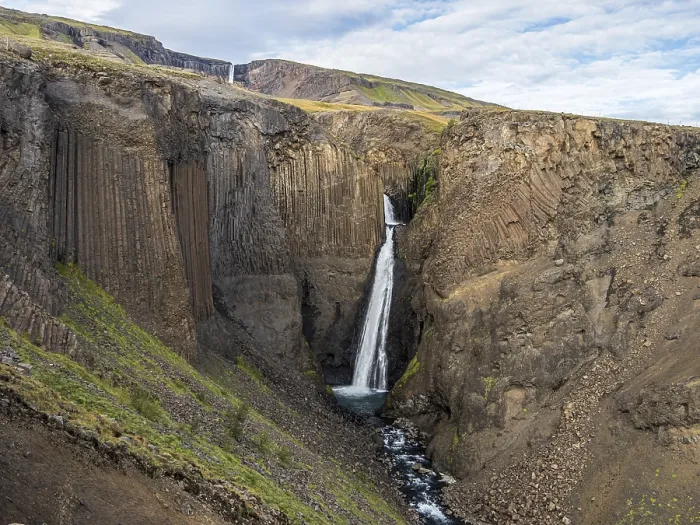 Framed Print : Litlanesfoss Waterfall Print, Iceland Framed Print : Litlanesfoss Waterfall Print, Iceland