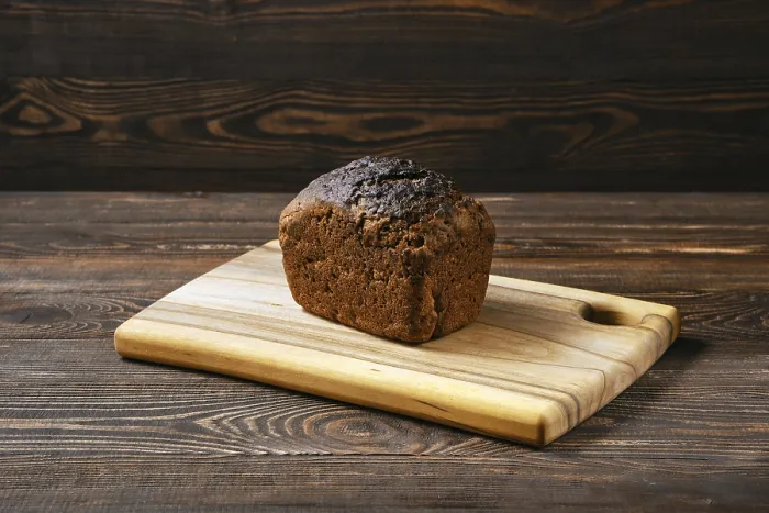 Framed Print : Artisan Rye Bread Print on Wooden Table Framed Print : Artisan Rye Bread Print on Wooden Table